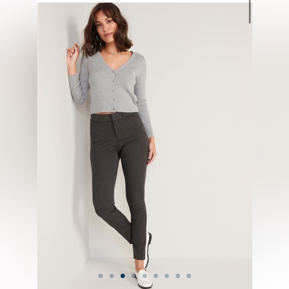 NWT Old Navy Pixie Pants Black High-Waisted Skinny | 16 Petite - Picture 3 of 13